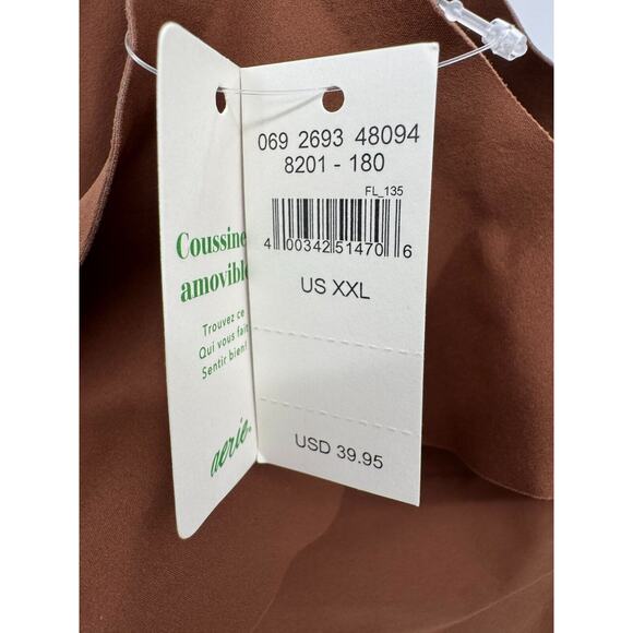 Aerie Coussine Women T Shirt Bra Bronze XXL Wireless Removable Pads Seamless NWT - Picture 3 of 3